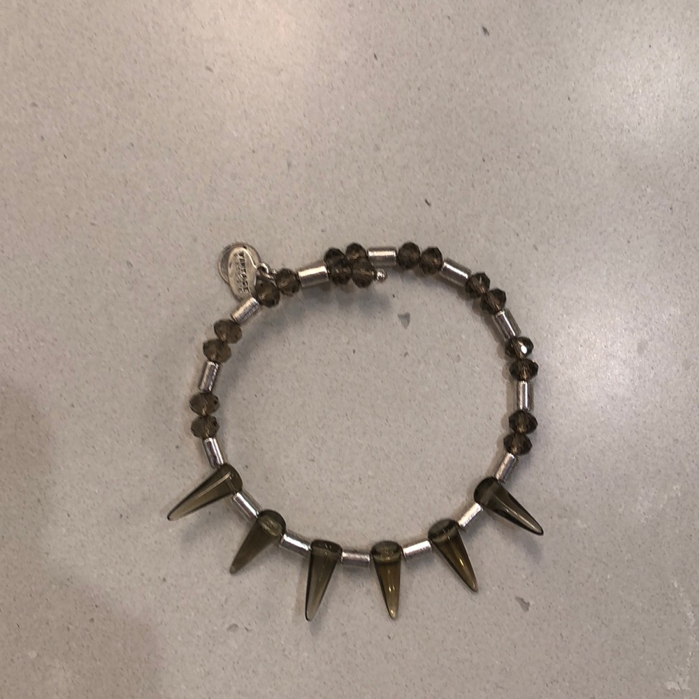 Gray beaded Alex and ani bracelet